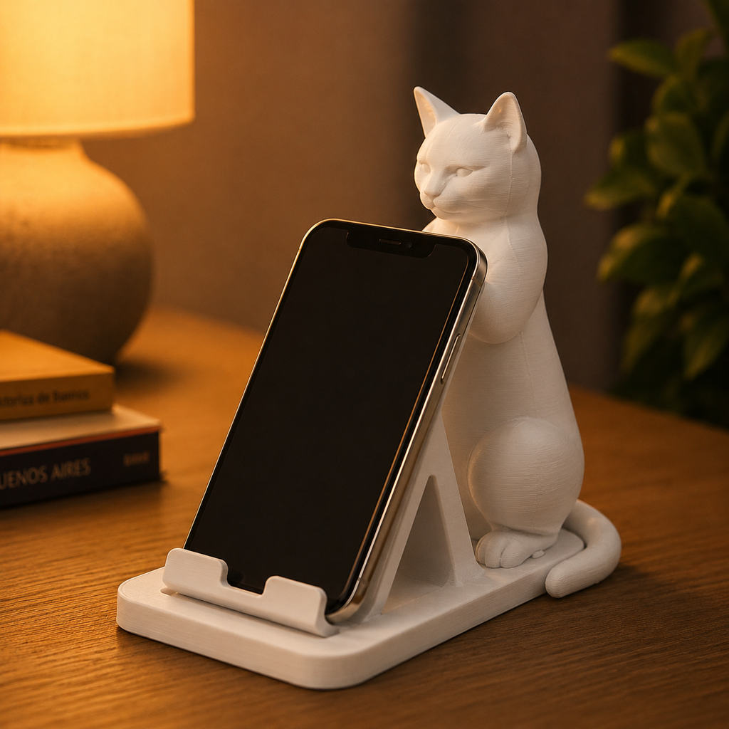 Soporte de Gatito Para Celular