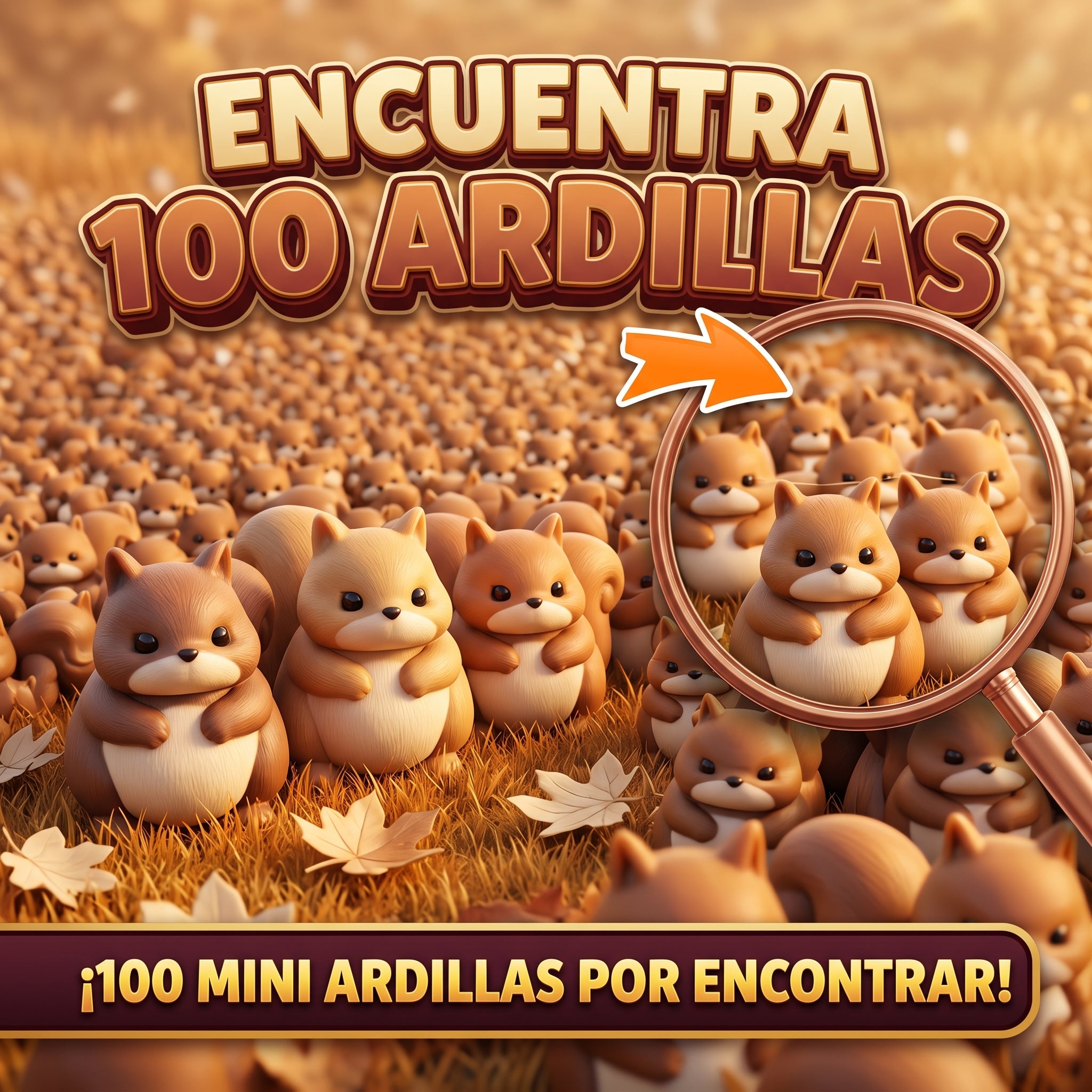 Encuentra las 100 ardillas juego