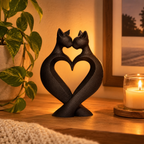 Pieza decorativa Gato Amor