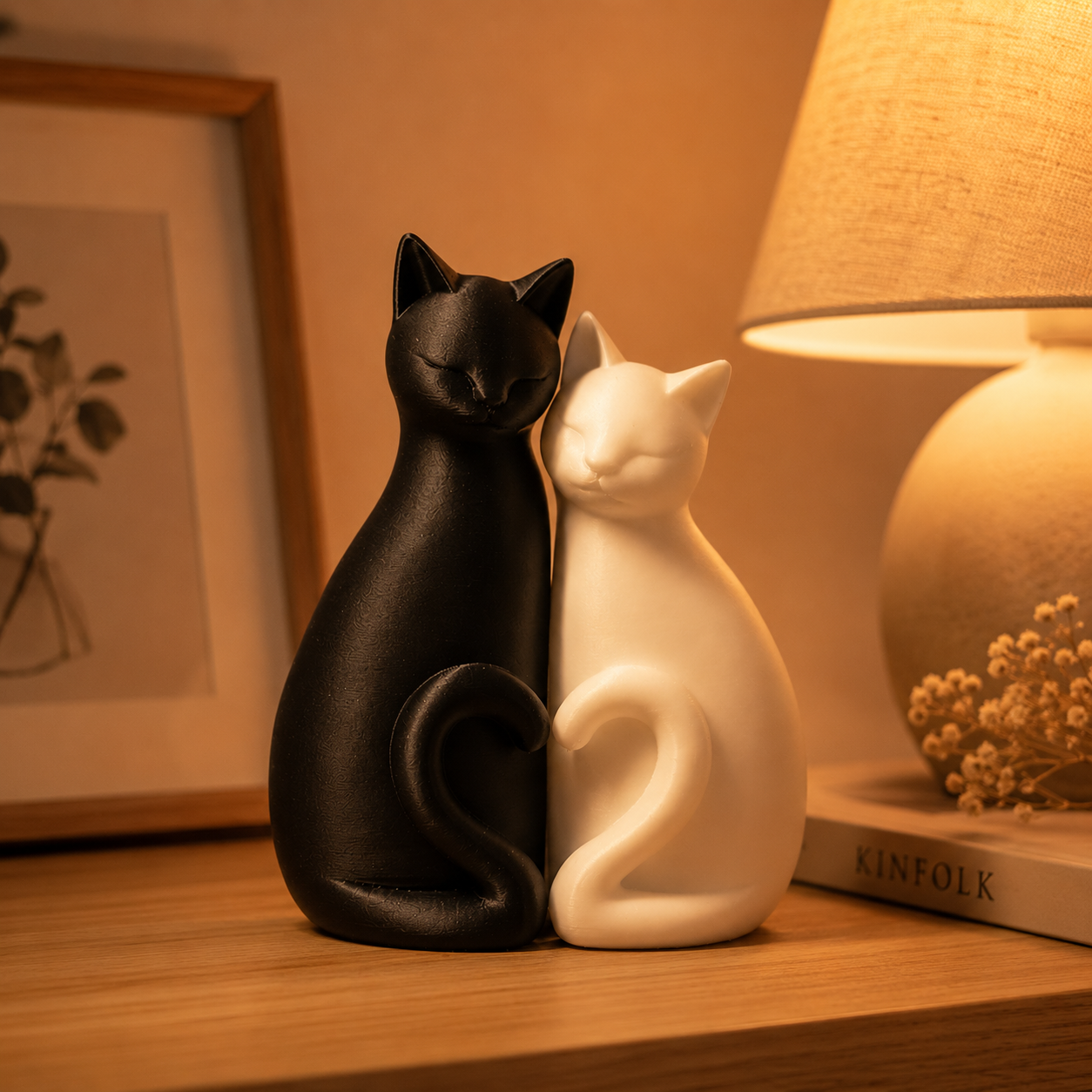 Pieza decorativa Gato Armonia