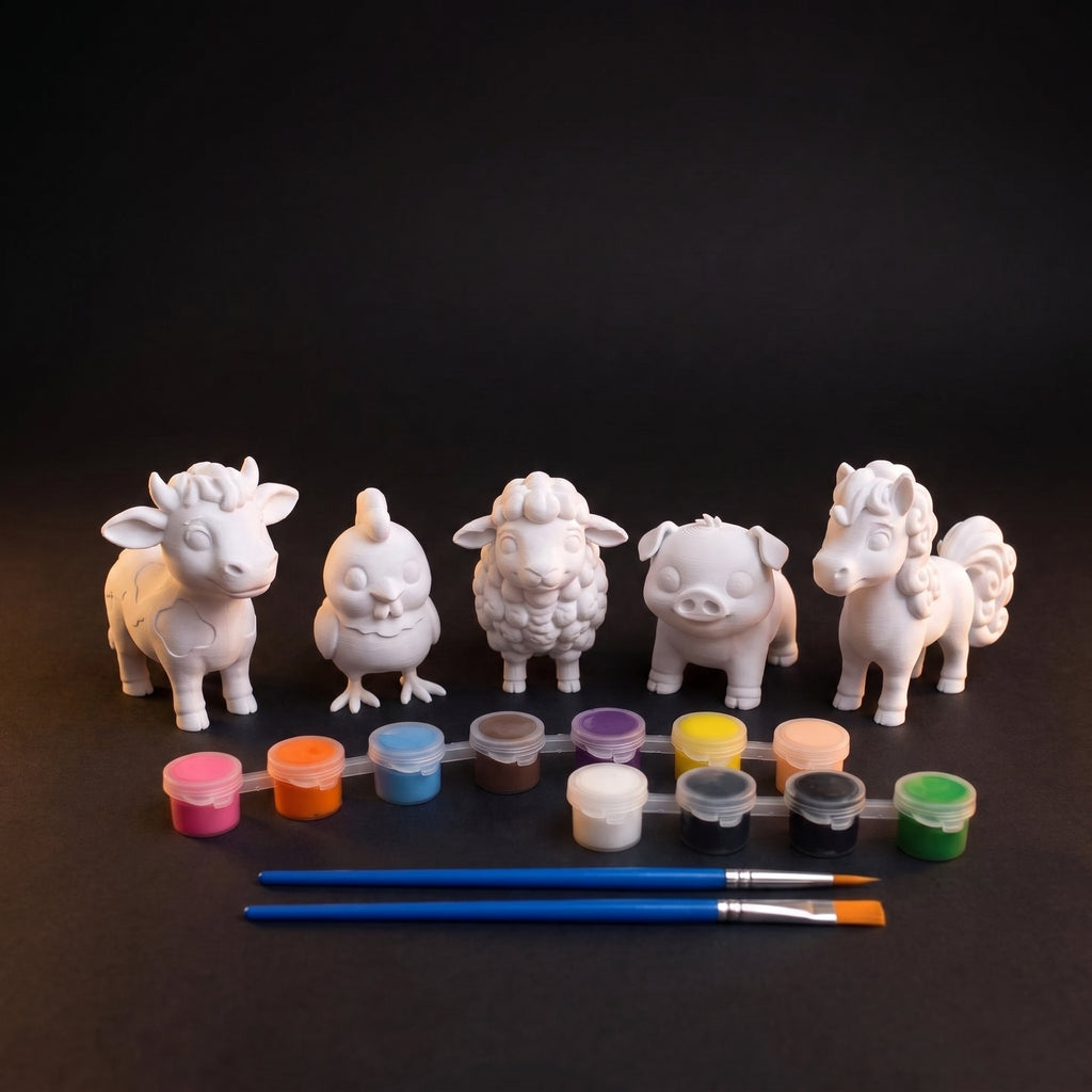 Kit para pintar tu propio animal de granja manualidad