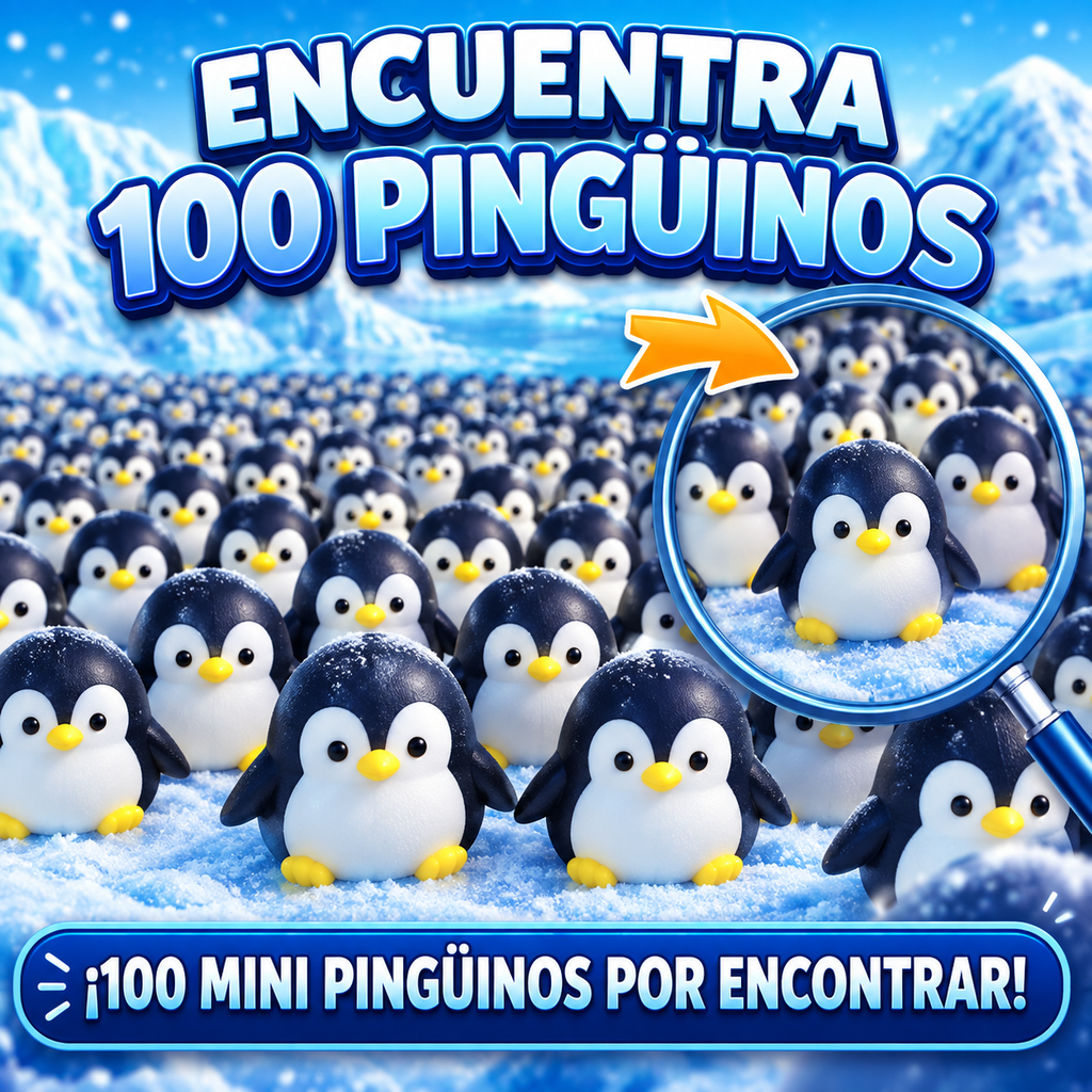 Encuentra los 100 pinguinos